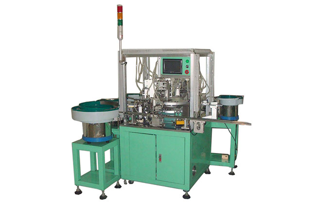  Micro switch spring piece automatic assembling machine