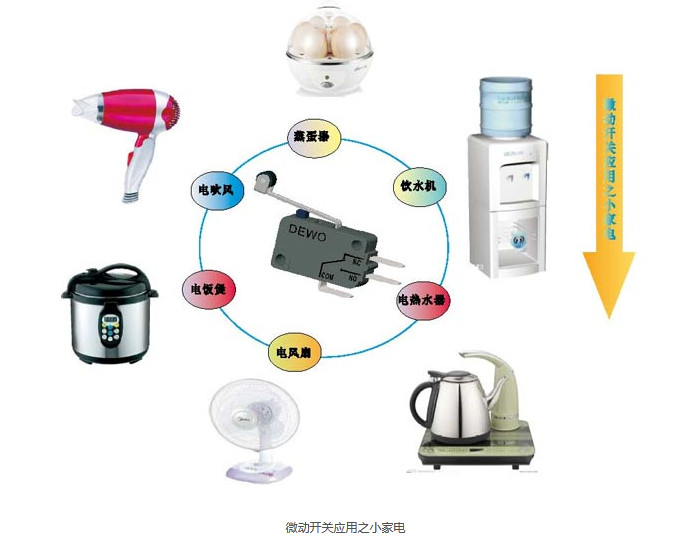  Application of micro switch in small household appliances